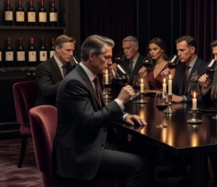 Dégustation privée de vin en soirée dans un salon intimiste
